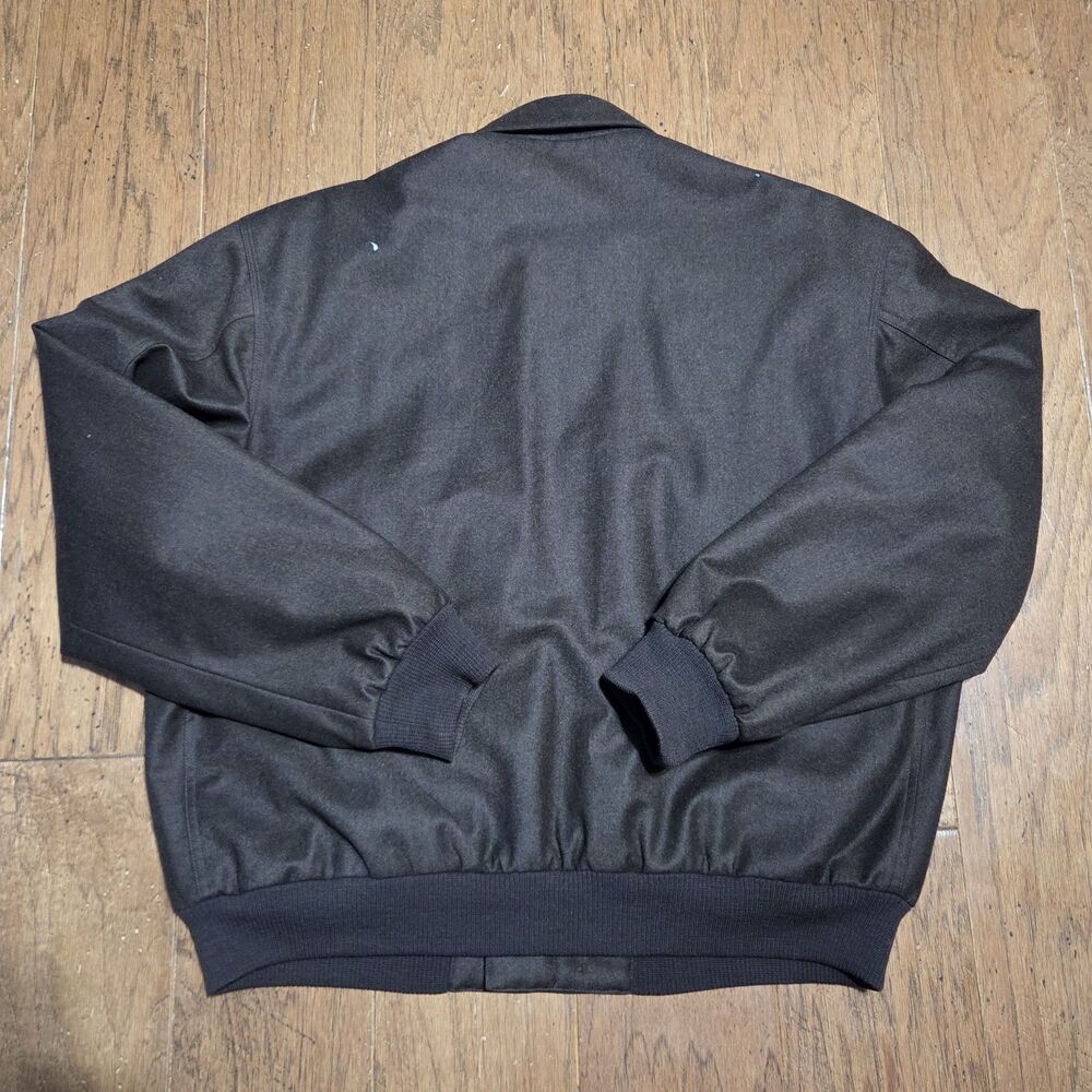 Loro Piana Faconnable Wool Jacket Mens M Brown Storm System Bomber Rain Snow - Picture 7 of 13